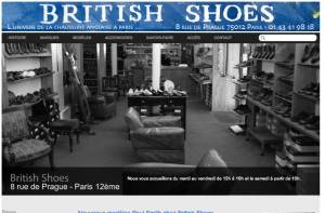 Création site référencement naturel Britishshoes