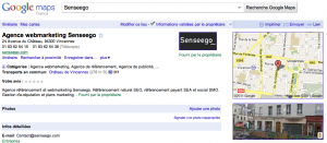 Google maps visibilite